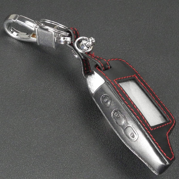 Planet Gates Leather Case Keychain for TAMARACK PANDORA LCD D073 DXL 3100/3170/3300 i-mod Alarm System Remote Control Cover