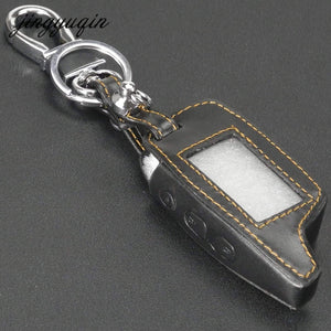 Planet Gates Leather Case Keychain for TAMARACK PANDORA LCD D073 DXL 3100/3170/3300 i-mod Alarm System Remote Control Cover