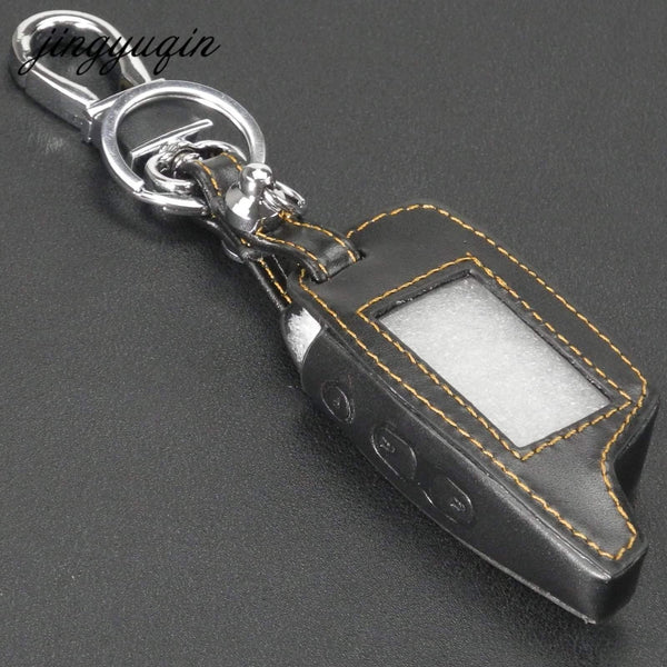 Planet Gates Leather Case Keychain for TAMARACK PANDORA LCD D073 DXL 3100/3170/3300 i-mod Alarm System Remote Control Cover