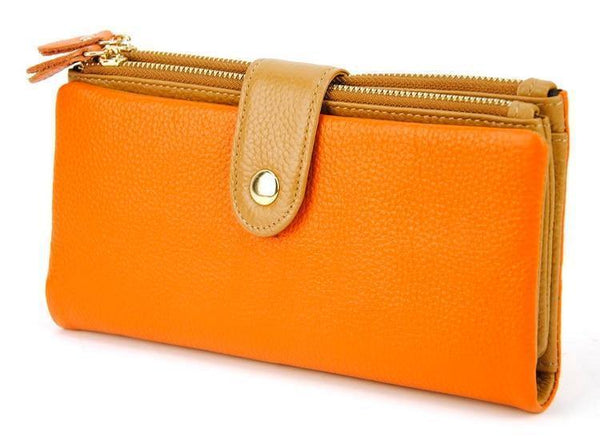 Planet Gates Leather Clutch Wallet Cellphone Mobile Purse Credit Card Holder ID Photo Window Organizer Lady Bag Snap Fashion