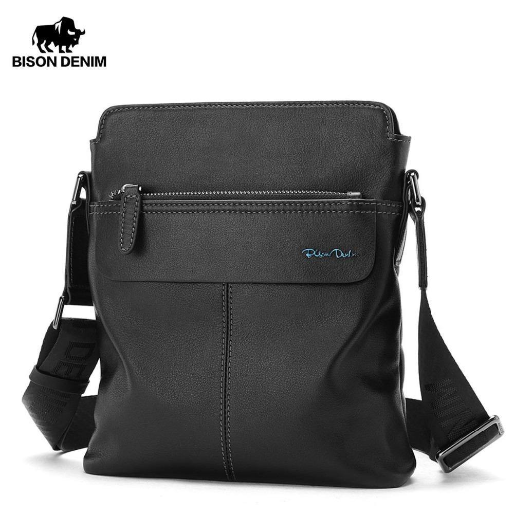 Planet Gates Leather Crossbody Bag Ipad Men's Bag Zipper Men Messenger Bag Casual Male Shoulder Bag N2749-1B