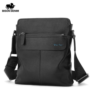 Planet Gates Leather Crossbody Bag Ipad Men's Bag Zipper Men Messenger Bag Casual Male Shoulder Bag N2749-1B