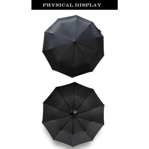 Planet Gates Leather Curved Handle men Automatic business Umbrella Male Windproof Black Big Umbrellas parasol Rain corporation paraguas Gifts