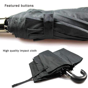 Planet Gates Leather Curved Handle men Automatic business Umbrella Male Windproof Black Big Umbrellas parasol Rain corporation paraguas Gifts