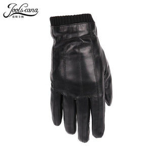Planet Gates Leather gloves for men winter fashion gloves made of Italian imported sheepskin can play touch screen elastic wrist