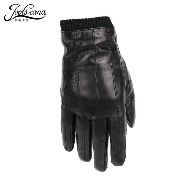 Planet Gates Leather gloves for men winter fashion gloves made of Italian imported sheepskin can play touch screen elastic wrist
