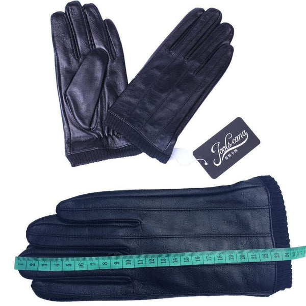 Planet Gates Leather gloves for men winter fashion gloves made of Italian imported sheepskin can play touch screen elastic wrist