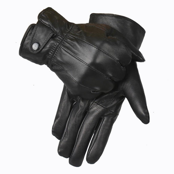 Planet Gates Leather Gloves Men Winter Glove High Quality Real Sheep Leather Mittens Men Genuine Sheepskin Gloves Winter
