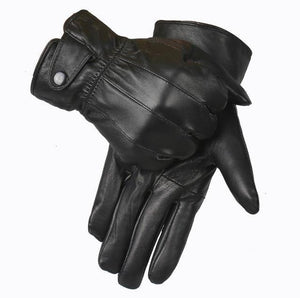 Planet Gates Leather Gloves Men Winter Glove High Quality Real Sheep Leather Mittens Men Genuine Sheepskin Gloves Winter