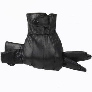 Planet Gates Leather Gloves Men Winter Glove High Quality Real Sheep Leather Mittens Men Genuine Sheepskin Gloves Winter