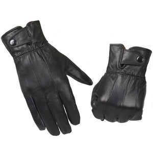 Planet Gates Leather Gloves Men Winter Glove High Quality Real Sheep Leather Mittens Men Genuine Sheepskin Gloves Winter