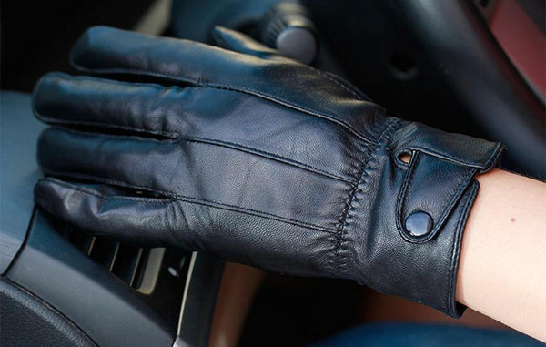 Planet Gates Leather Gloves Men Winter Glove High Quality Real Sheep Leather Mittens Men Genuine Sheepskin Gloves Winter