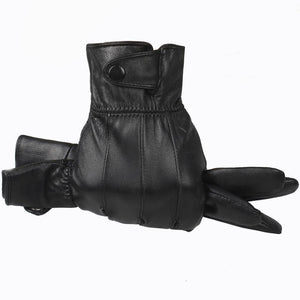 Planet Gates Leather Gloves Men Winter Glove High Quality Real Sheep Leather Mittens Men Genuine Sheepskin Gloves Winter