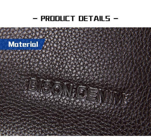 Planet Gates Leather Guarantee Briefcase Men Bag 14 inch Laptop Soft Cowhide Messenger Bag Handbag Bag Business