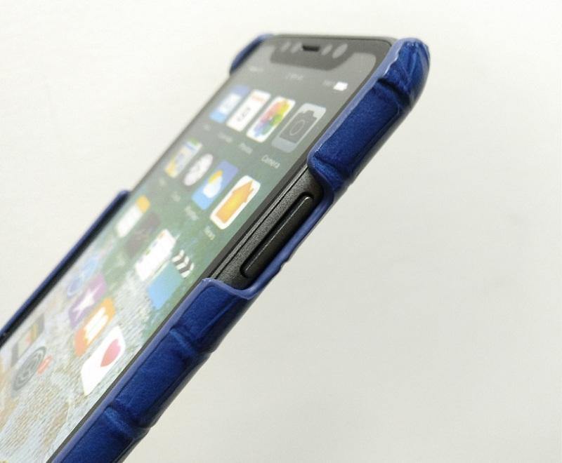 Planet Gates Leather Hand Strap Holder Case For iPhone X XS Max Cell Phone Luxury Crocodile Thin Slim Hard Cover Solque