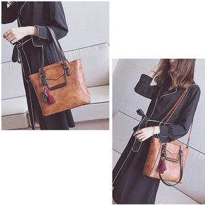 Planet Gates Leather handbags design black casual tote large travel ladies shoulder bags messenger bag J09PT02
