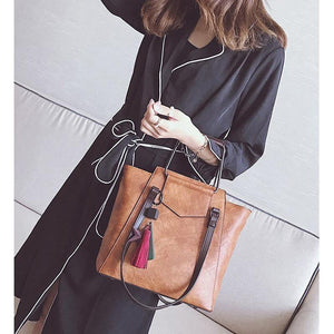 Planet Gates Leather handbags design black casual tote large travel ladies shoulder bags messenger bag J09PT02