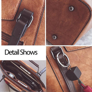 Planet Gates Leather handbags design black casual tote large travel ladies shoulder bags messenger bag J09PT02