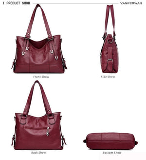 Planet Gates Leather Luxury Handbags Women Bags Designer Hand Bags For Women 2018 Casual Tote Bolsa Feminina Sac A Main Femme