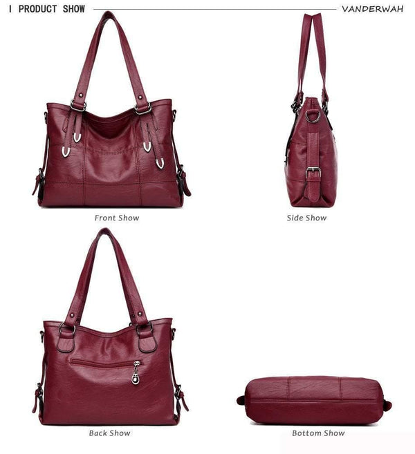 Planet Gates Leather Luxury Handbags Women Bags Designer Hand Bags For Women 2018 Casual Tote Bolsa Feminina Sac A Main Femme