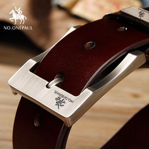 Leather Luxury Strap Male Belts For Men New Fashion Classic Vintage Pin Buckle Men Belt High Quality