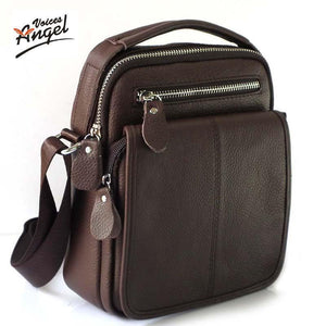Planet Gates Leather Men Bag Cowhide Shoulder Fashion Men Messenger Bags Crossbody Bags Handbags Brown Men's Travel Bag