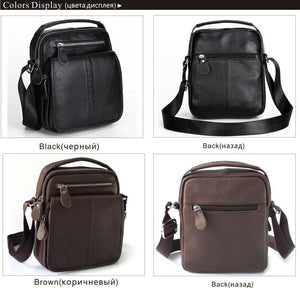 Planet Gates Leather Men Bag Cowhide Shoulder Fashion Men Messenger Bags Crossbody Bags Handbags Brown Men's Travel Bag