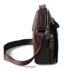 Planet Gates Leather Men Bag Cowhide Shoulder Fashion Men Messenger Bags Crossbody Bags Handbags Brown Men's Travel Bag