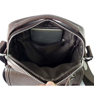 Planet Gates Leather Men Bag Cowhide Shoulder Fashion Men Messenger Bags Crossbody Bags Handbags Brown Men's Travel Bag