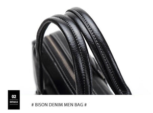 Planet Gates Leather Men Bag Laptop Briefcase Male Famous Brand Crossbody Bag Business Men's Handbag Shoulder Bag N2739-4