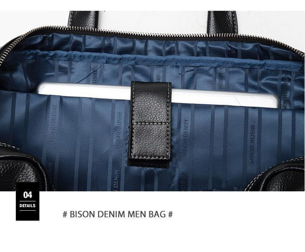 Planet Gates Leather Men Bag Laptop Briefcase Male Famous Brand Crossbody Bag Business Men's Handbag Shoulder Bag N2739-4