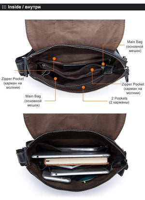 Planet Gates Leather Men Bag Male Messenger Bags Men's Man Casual Shoulder Crossbody bags flap men's leather bag Handbag 8835