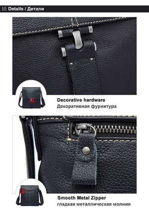 Planet Gates Leather Men Bag Male Messenger Bags Men's Man Casual Shoulder Crossbody bags flap men's leather bag Handbag 8835