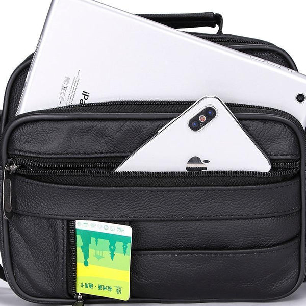 Planet Gates Leather Men Bag Men's Shoulder Crossbody Bags Brand Casual ipad Flap Messenger Bags Man Quality Cow Shoulder Bag