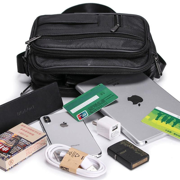 Planet Gates Leather Men Bag Men's Shoulder Crossbody Bags Brand Casual ipad Flap Messenger Bags Man Quality Cow Shoulder Bag