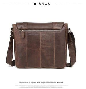 Planet Gates Leather Men Bag Shoulder Crossbody Bags Crazy Horse Laptop Male Messenger Bags Vintage Design Bag for Men