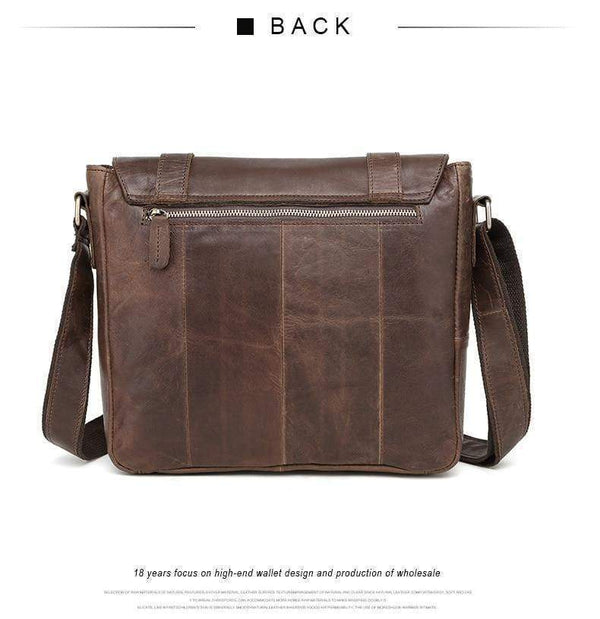 Planet Gates Leather Men Bag Shoulder Crossbody Bags Crazy Horse Laptop Male Messenger Bags Vintage Design Bag for Men
