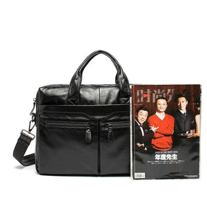 Planet Gates Leather Men Bags Business Briefcase Men's Laptop Bag Man Vintage Crossbody Shoulder Handbag Male Messenger Bag Portfolio