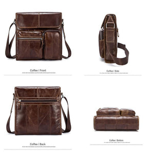 Planet Gates Leather Men Bags Casual Business Travel Mens Messenger Bag Vintage Men's Crossbody Bags bolsas male 380