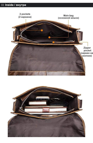 Planet Gates Leather Men Bags Casual Business Travel Mens Messenger Bag Vintage Men's Crossbody Bags bolsas male 380