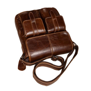 Planet Gates Leather Men Bags Fashion Male Messenger Bag Men's Small Briefcase Man Casual Crossbody Bags Shoulder Handbag