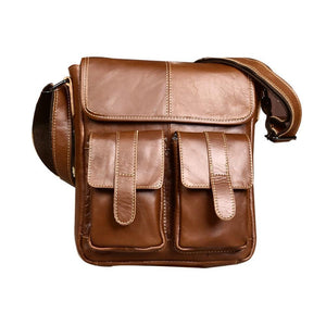 Planet Gates Leather Men Bags Fashion Male Messenger Bag Men's Small Briefcase Man Casual Crossbody Bags Shoulder Handbag