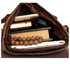 Planet Gates Leather Men Bags Fashion Male Messenger Bag Men's Small Briefcase Man Casual Crossbody Bags Shoulder Handbag