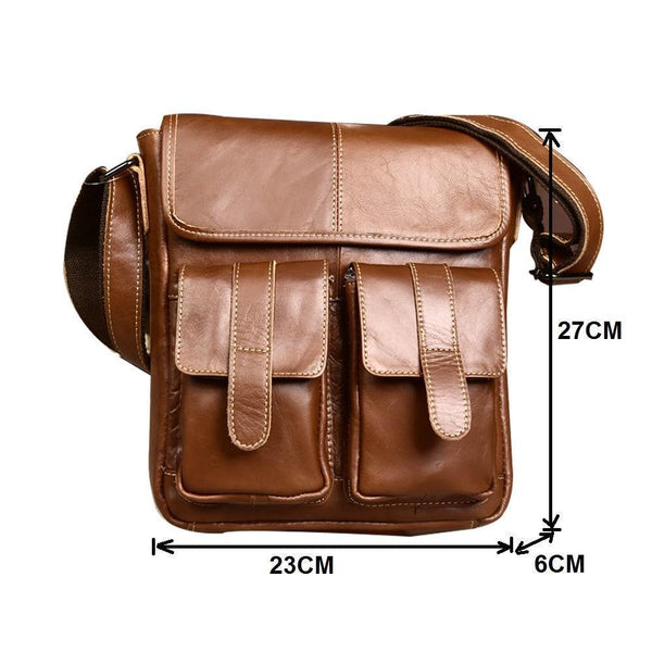 Planet Gates Leather Men Bags Fashion Male Messenger Bag Men's Small Briefcase Man Casual Crossbody Bags Shoulder Handbag