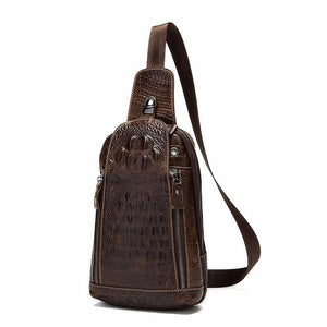 Planet Gates Leather Men Bags Hot Sale Men Crossbody Handbag Alligator Pattern Messenger Bag Male Fashion Shoulder Pack 1311