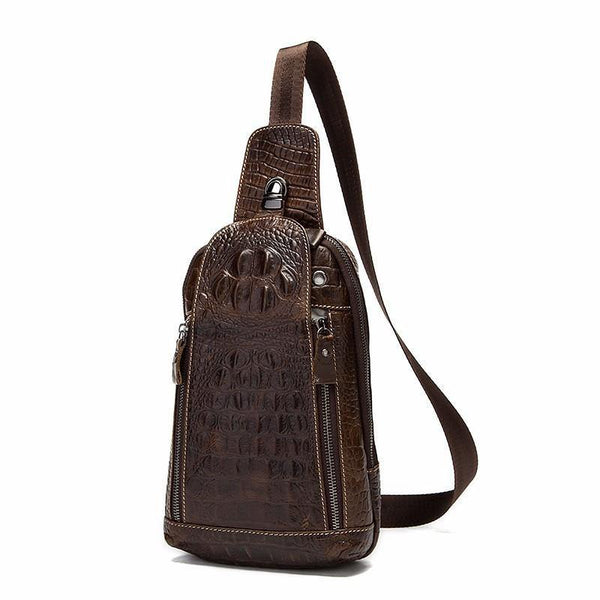 Planet Gates Leather Men Bags Hot Sale Men Crossbody Handbag Alligator Pattern Messenger Bag Male Fashion Shoulder Pack 1311