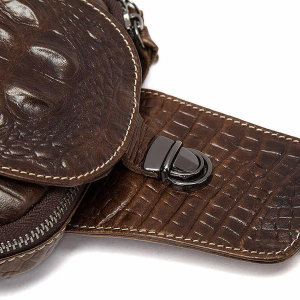 Planet Gates Leather Men Bags Hot Sale Men Crossbody Handbag Alligator Pattern Messenger Bag Male Fashion Shoulder Pack 1311