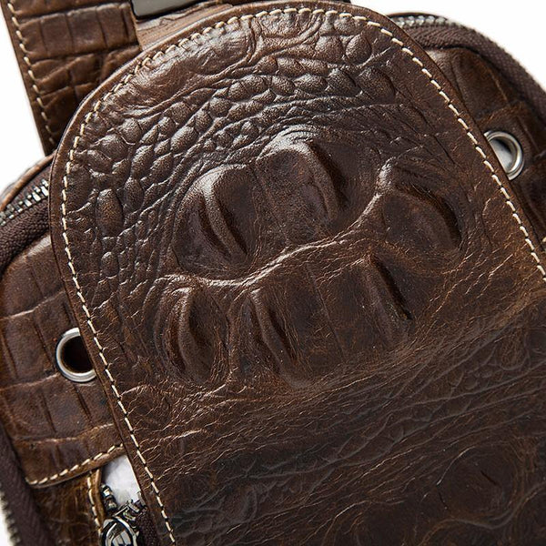 Planet Gates Leather Men Bags Hot Sale Men Crossbody Handbag Alligator Pattern Messenger Bag Male Fashion Shoulder Pack 1311