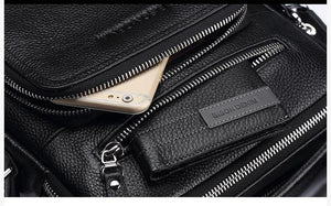 Planet Gates Leather Men Bags Ipad Handbags Male Messenger Bag Man Crossbody Shoulder Bag Men's Travel Bags N2333-1
