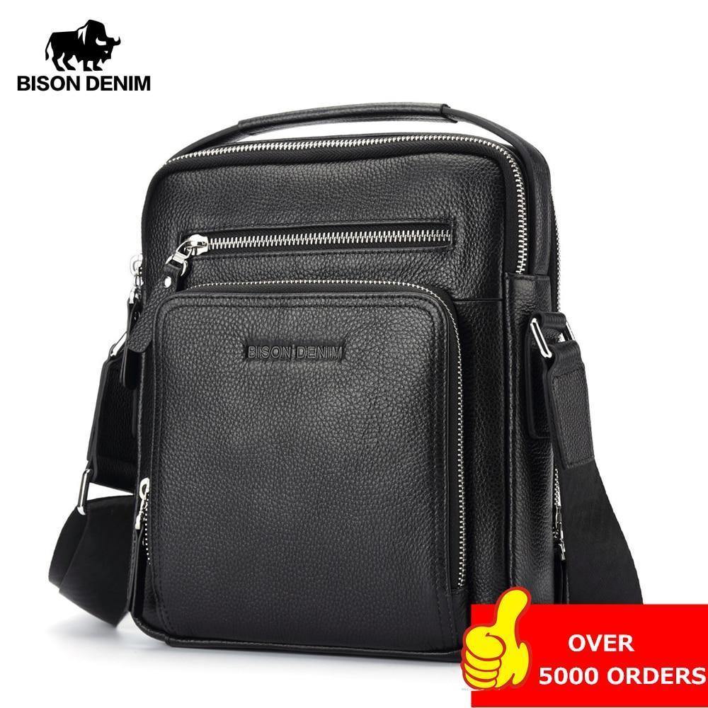Planet Gates Leather Men Bags Ipad Handbags Male Messenger Bag Man Crossbody Shoulder Bag Men's Travel Bags N2333-1